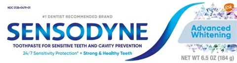 SENSODYNE Advanced Whitening 포장