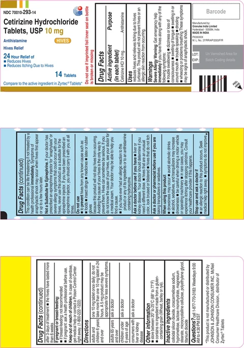 Cetirizine hydrochloride - HIVES 포장