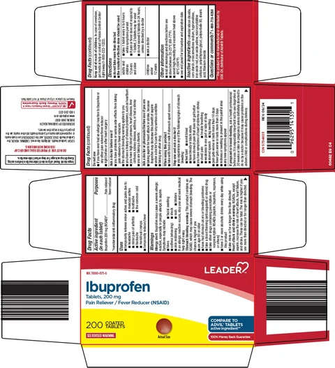 Leader Ibuprofen packaging
