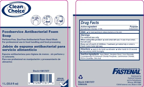 Clean Choice Foodservice Antibacterial Foam 포장