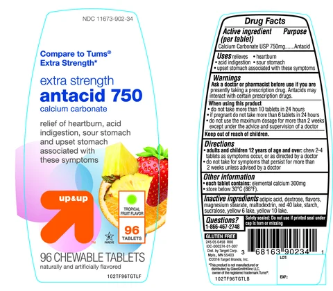 up and up extra strength antacid 750Tropical Fruit 포장