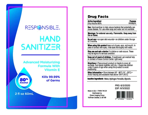 Responsible Hand Sanitizer 포장