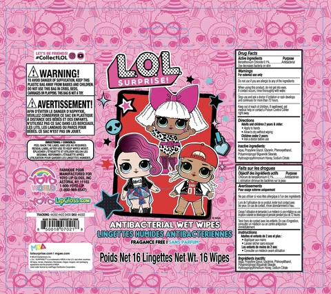 Antibacterial Wet Wipes 포장