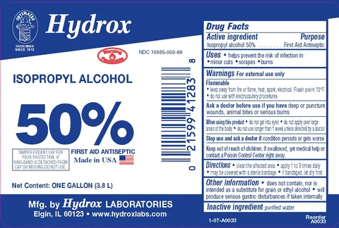 Isopropyl Alcohol 50% packaging