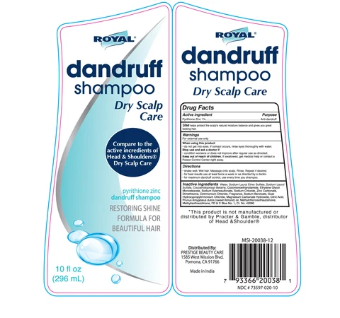 Royal Dandruff Dry Scalp packaging