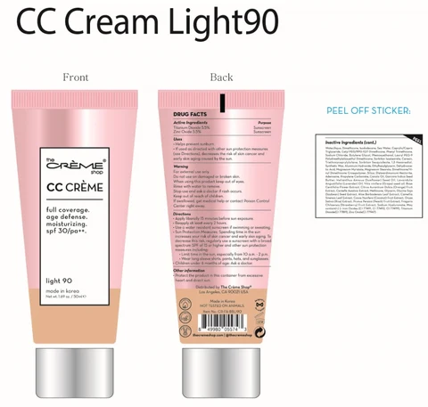 CC Cream Light90 packaging