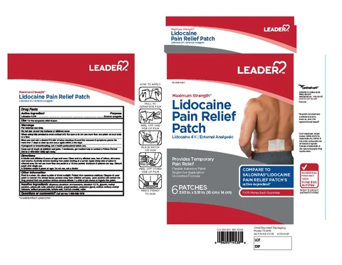 Lidocaine Pain Relief Patch 6 Ct packaging
