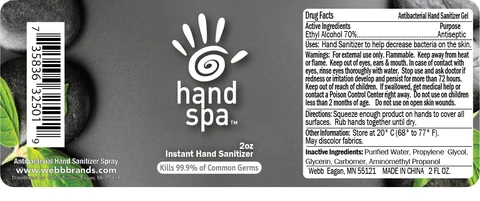 Antibacterial Hand Sanitizer 포장