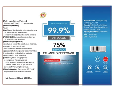 4000 ml label