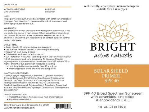 Solar Shield Primer SPF 40 포장