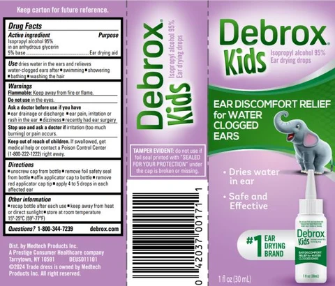 Debrox Kids 포장