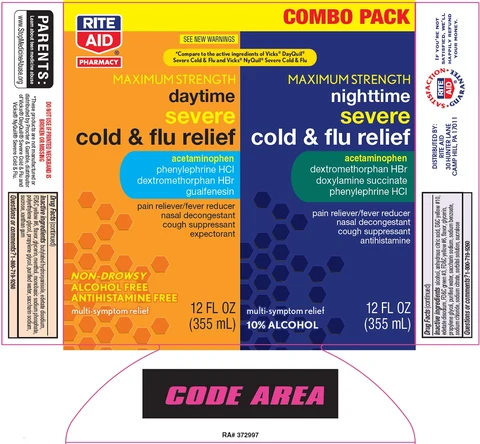 daytime nighttime severe cold and flu relief packaging