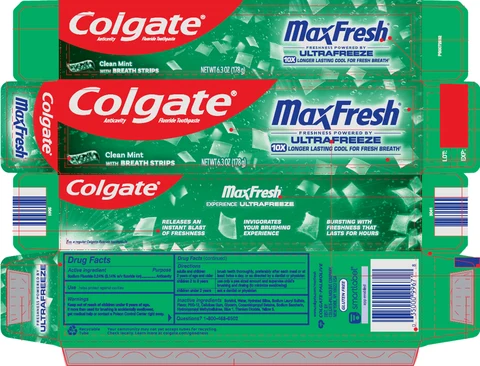 Colgate MaxFresh Clean Mint 포장
