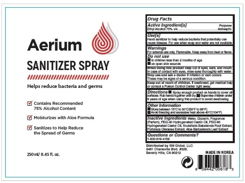 Aerium Sanitizer 75% 250ml 포장