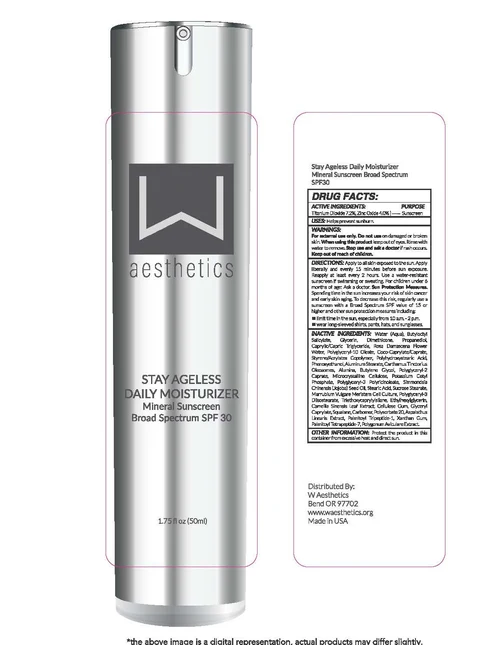 Stay Ageless Daily Moisturizer Mineral Sunscreen Broad Spectrum SPF 30 packaging