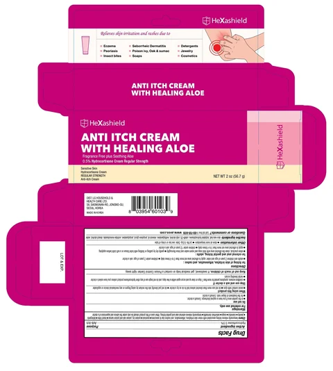 HeXashield Anti ItchCream with Healing Aloe packaging