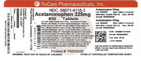 ACETAMINOPHENPain Reliever,Fever Reducer 포장