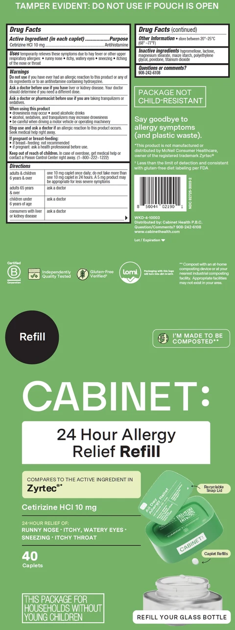 Cabinet Allergy Relief Refill Cetirizine HCI 포장