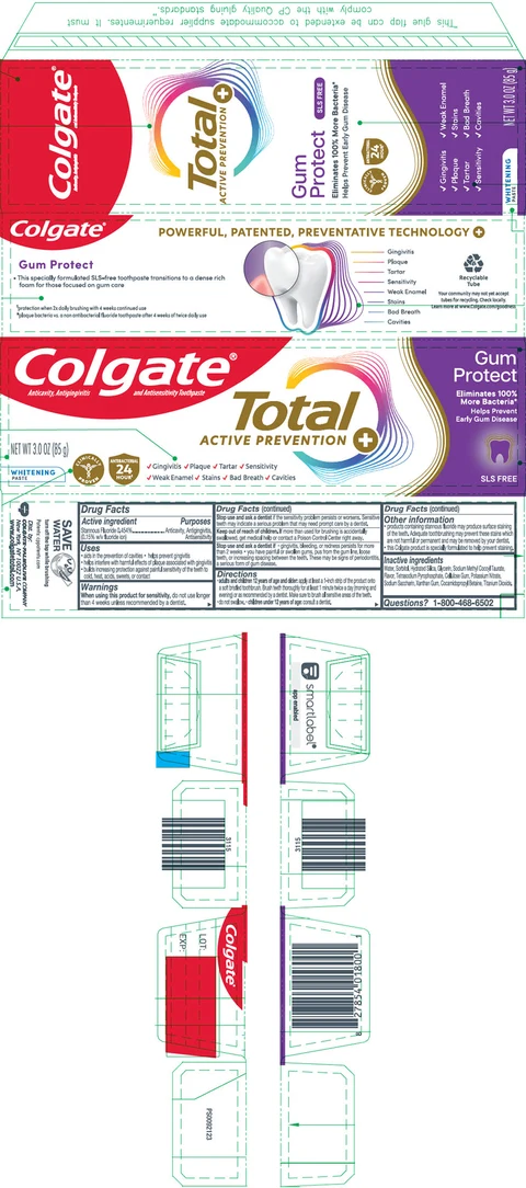 Colgate Total Gum Protect Whitening 포장