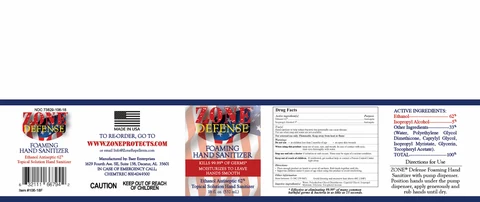 Zone Defense Foaming Hand Sanitizer 포장