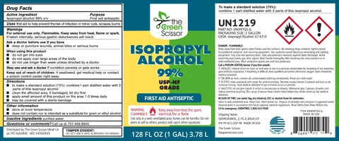 The Green Scissor packaging