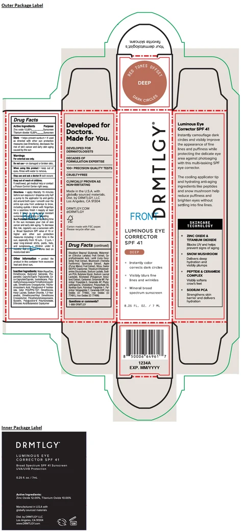 LUMINOUS EYE CORRECTOR SPF 41 - DEEP packaging