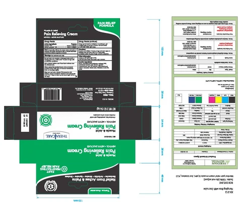TheraCare Muscle and Join Pain Relieving Cream packaging