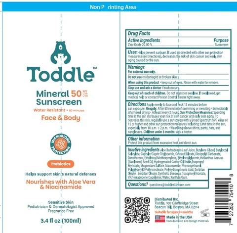 SPF 50 Mineral Sunscreen Face and Body 포장