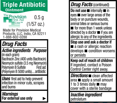 Triple Antibiotic packaging