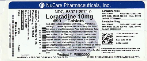 LORATADINE packaging