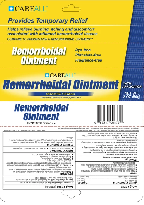 CAREALL Hemorrhoidal packaging