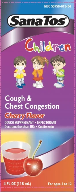 SanaTos Children Cough and Congestion Cherry 포장