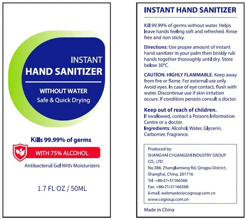 INSTANT HAND SANITIZER 포장