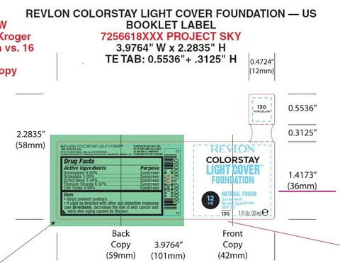 Revlon Colorstay Light Cover Foundation packaging