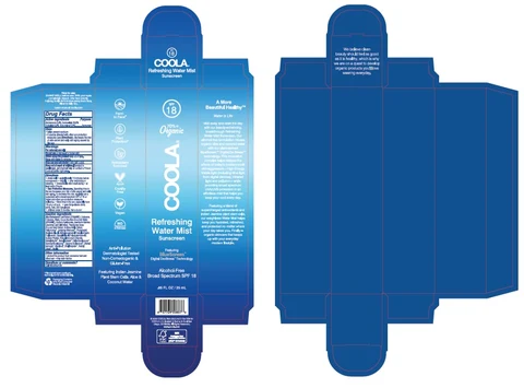 COOLA Refreshing Water Mist SPF 18 packaging