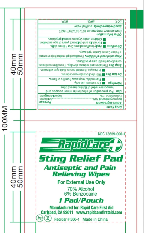 Sting Relief packaging