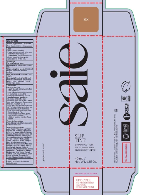Slip Tint Broad Spectrum SPF 35 Sunscreen Tinted Moisturizer Shade Six 포장