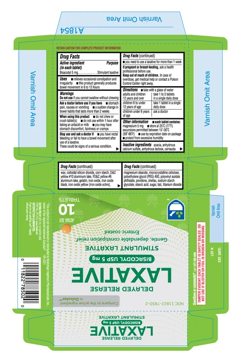 DELAYED RELEASE LAXATIVE BISACODYL 포장