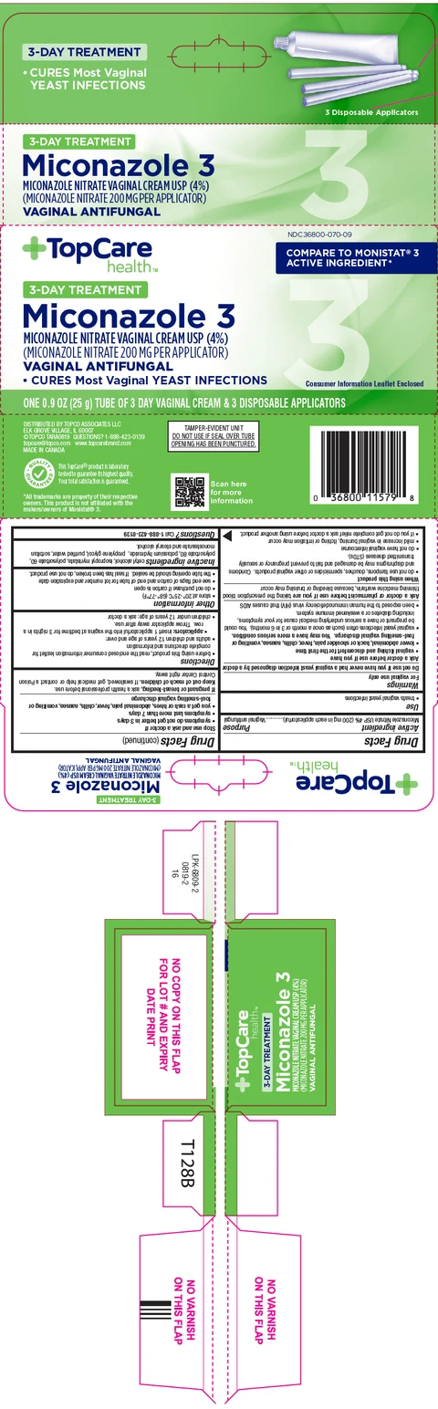 TopCare Miconazole 3 Yeast Infection Relief packaging