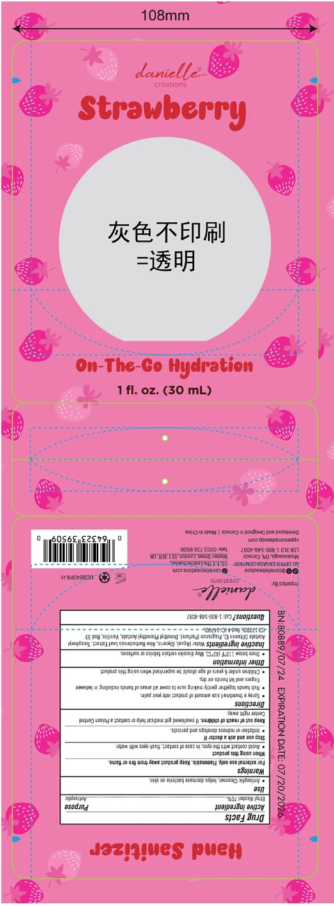 Danielle Creations Hand Sanitizer - Strawberry 포장