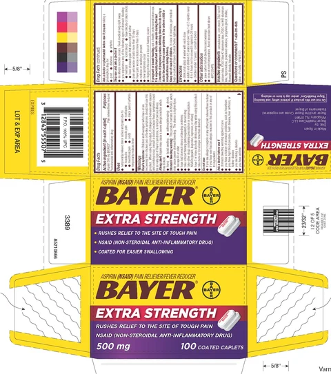 BAYER AspirinExtra Strength Caplets 포장
