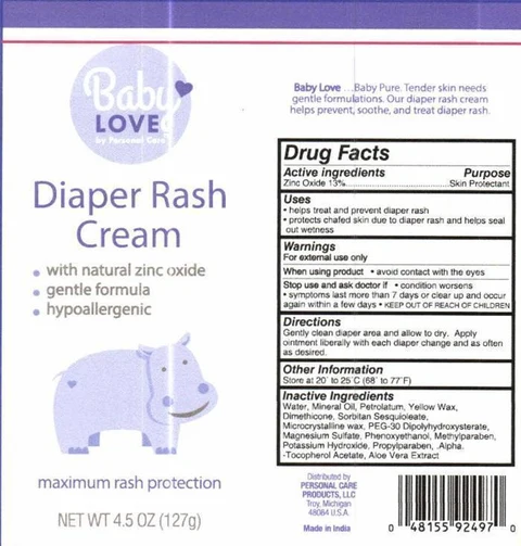 Baby Love Diaper Rash 포장