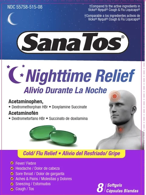 Sanatos Nighttime Relief 포장