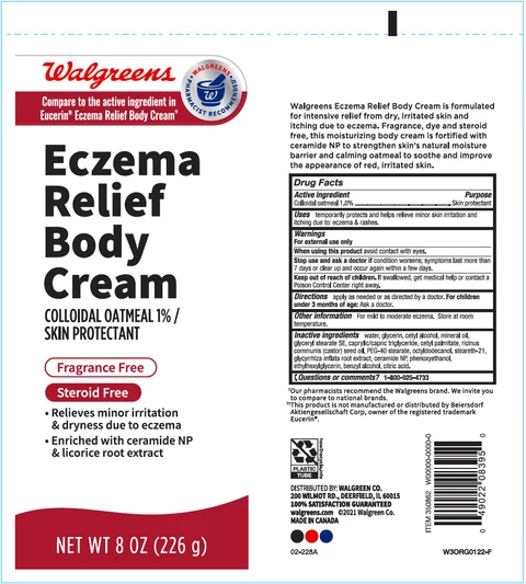 Walgreens Eczema Relief BodySkin Protectant packaging
