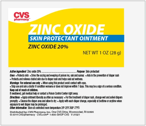 CVS Zinc Oxide 포장