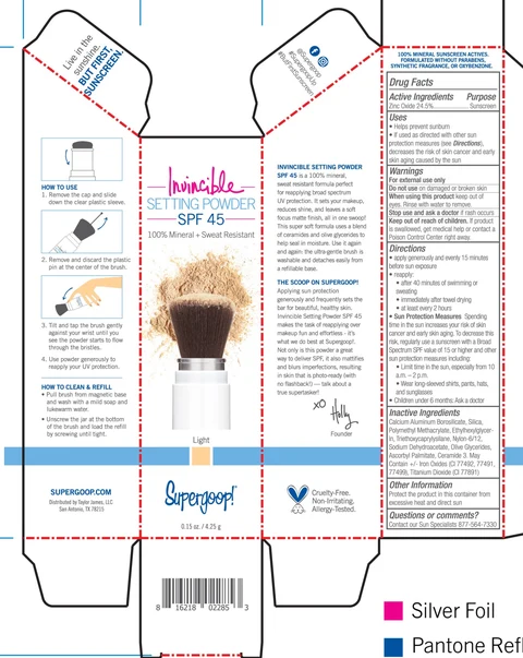 Invincible Setting Powder SPF 45 Light 포장