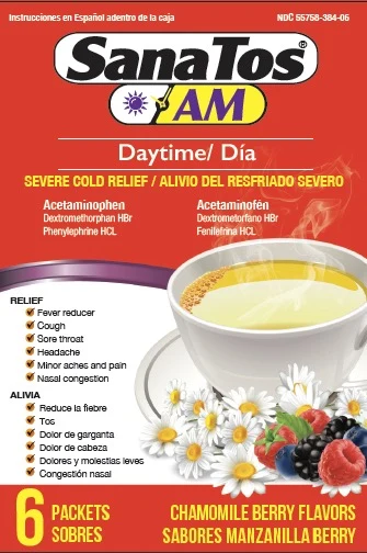 SanaTosSevere Cold and Cough Daytime 포장