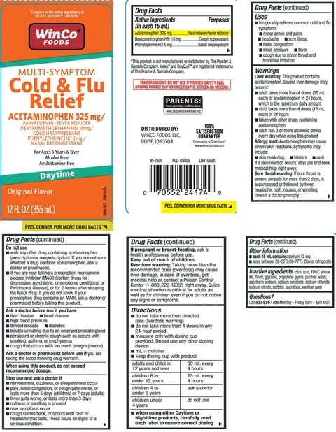 Cold and Flu Relief 포장