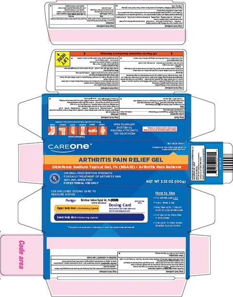 CareOne arthritis pain relief 포장