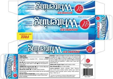 UNIVERSAL ADVANCED WHITENING ANTI-CAVITY FLUORIDE 포장